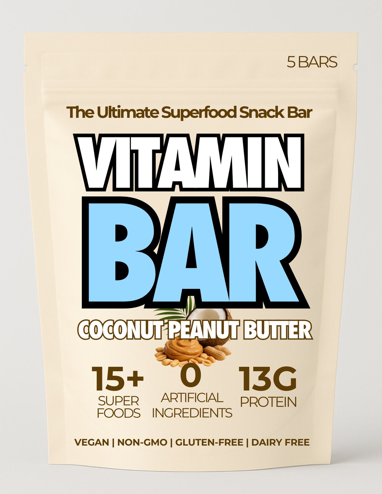 Coconut Peanut Butter 5 Bars