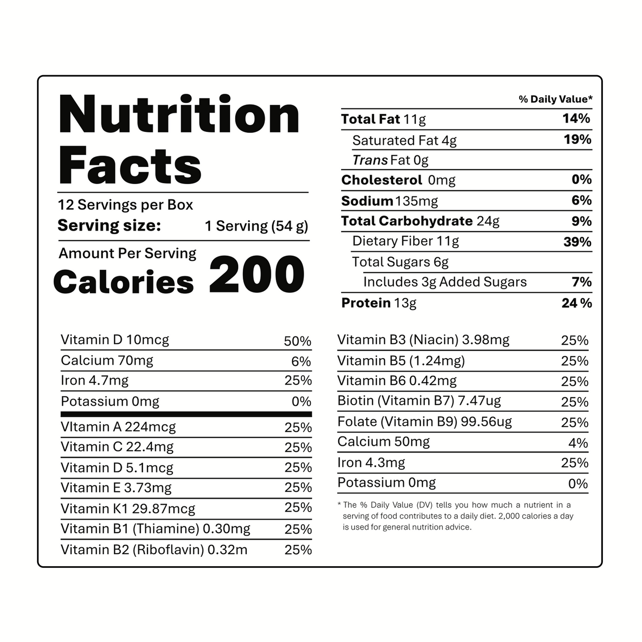 Chocolate Chip Cookie 12 Pack
